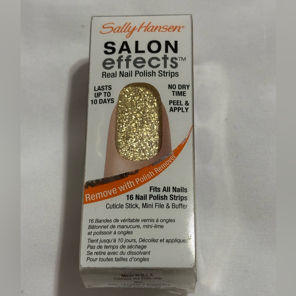 Sally Hansen Gold Nail Polish Strips